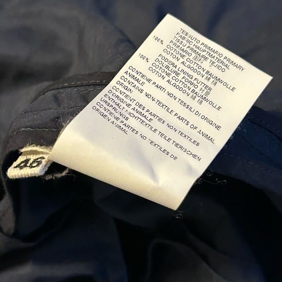 Marni Women’s Navy Blue 100% Cotton Blazer Jacket Size 46 US 10 - Picture 9 of 10